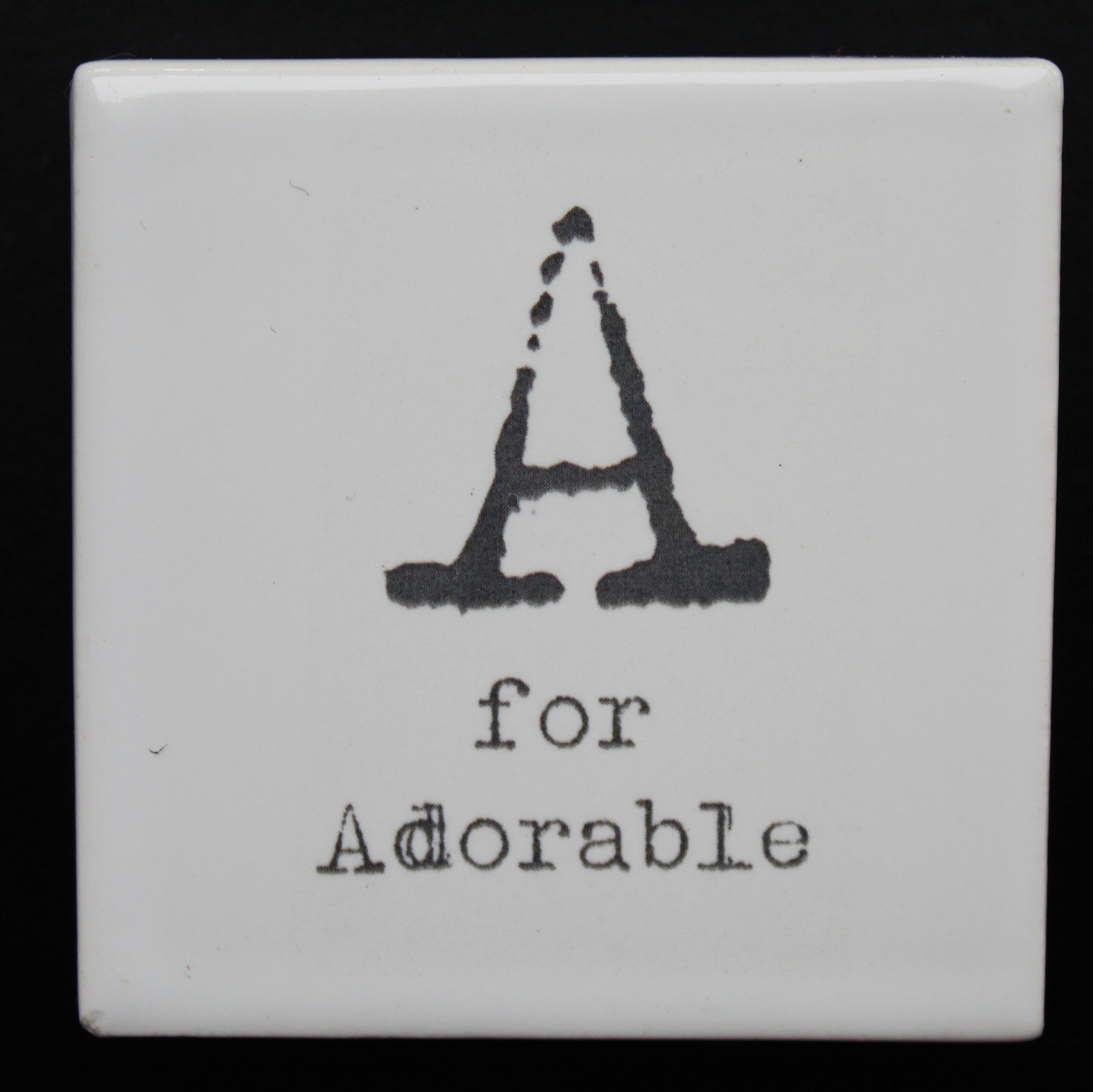 Letter Ceramic Fridge Magnets