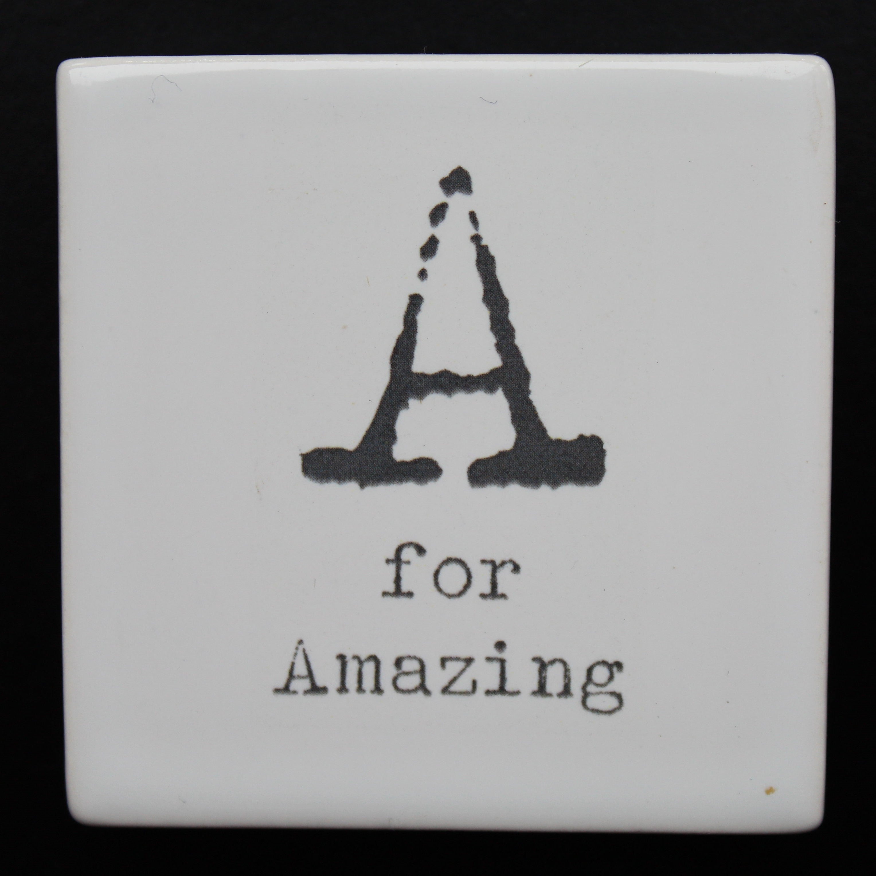Letter Ceramic Fridge Magnets