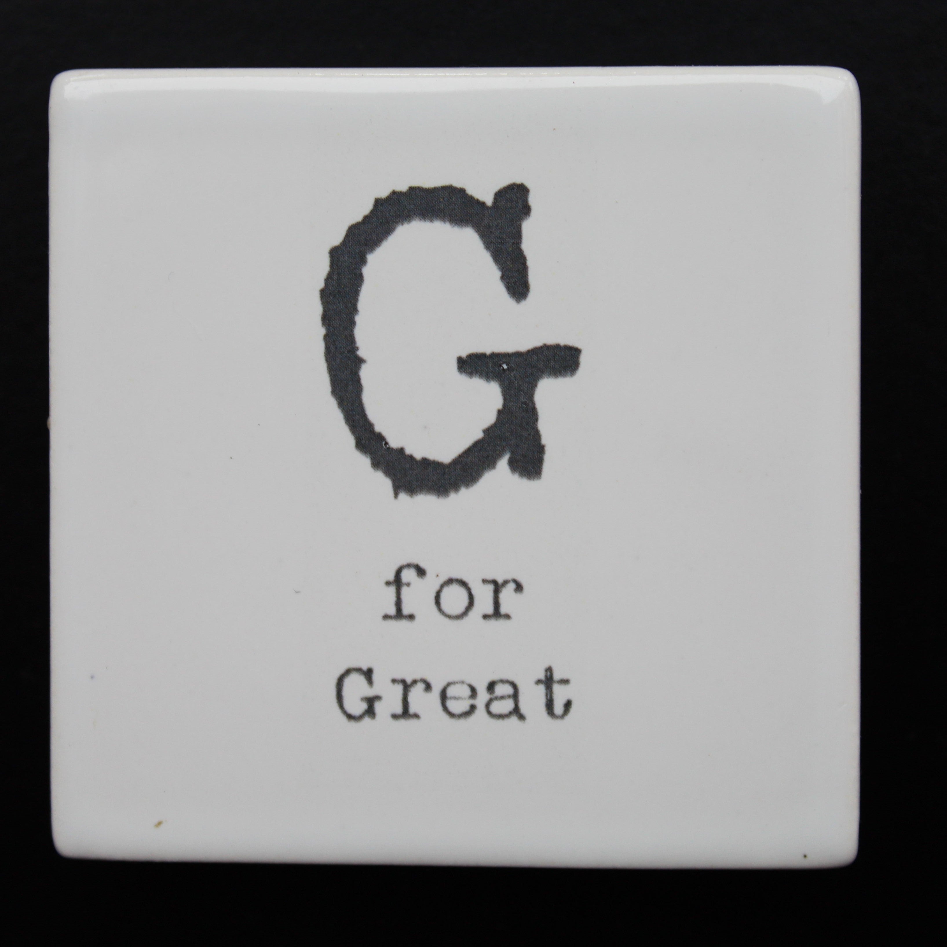 Letter Ceramic Fridge Magnets