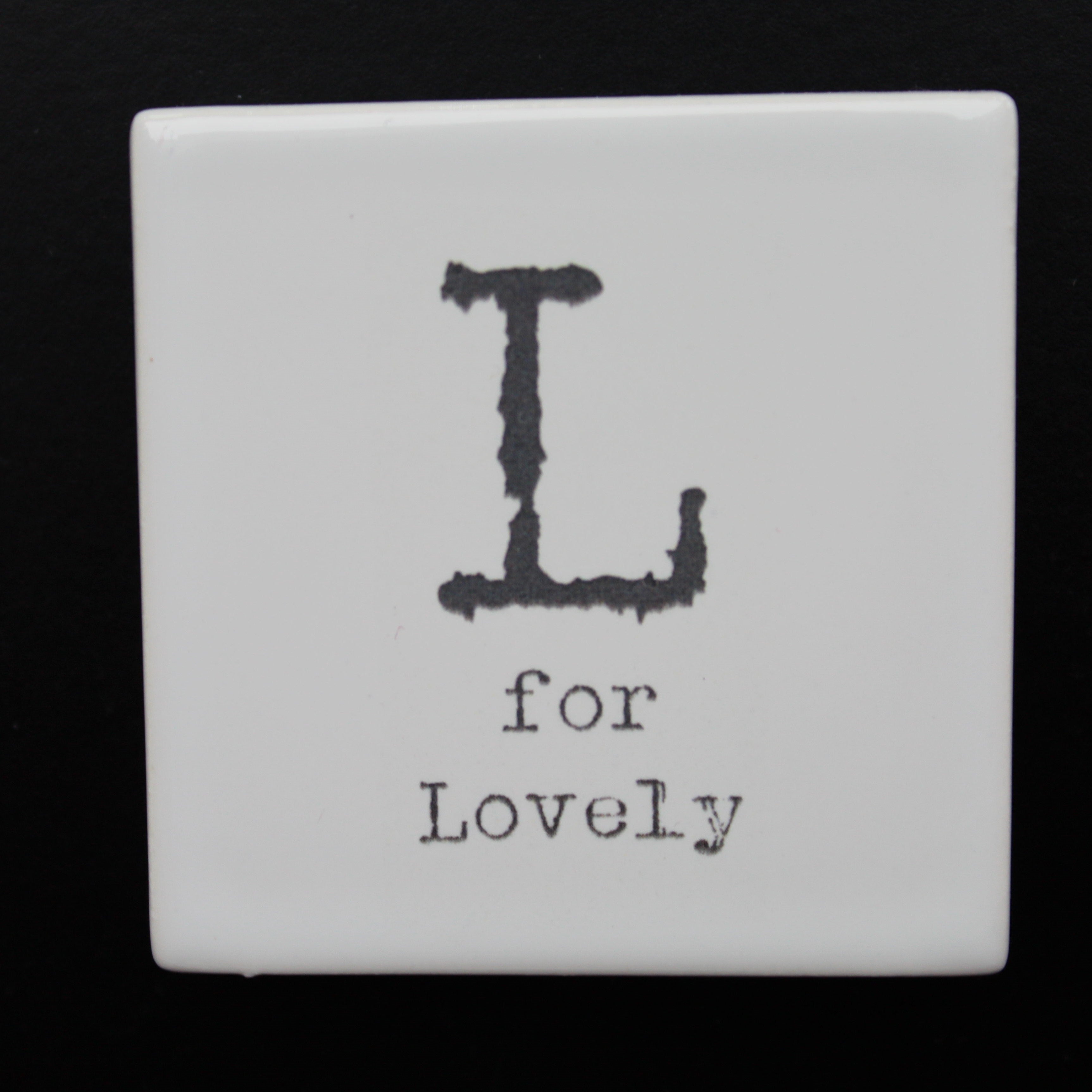 Letter Ceramic Fridge Magnets