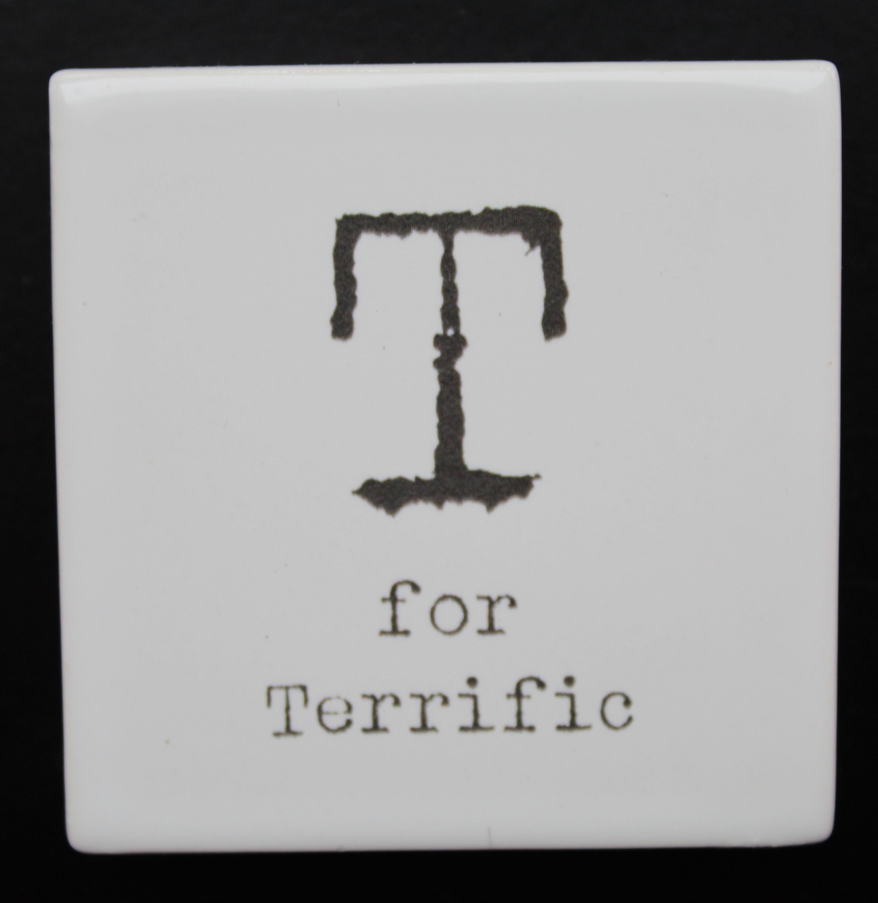 Letter Ceramic Fridge Magnets