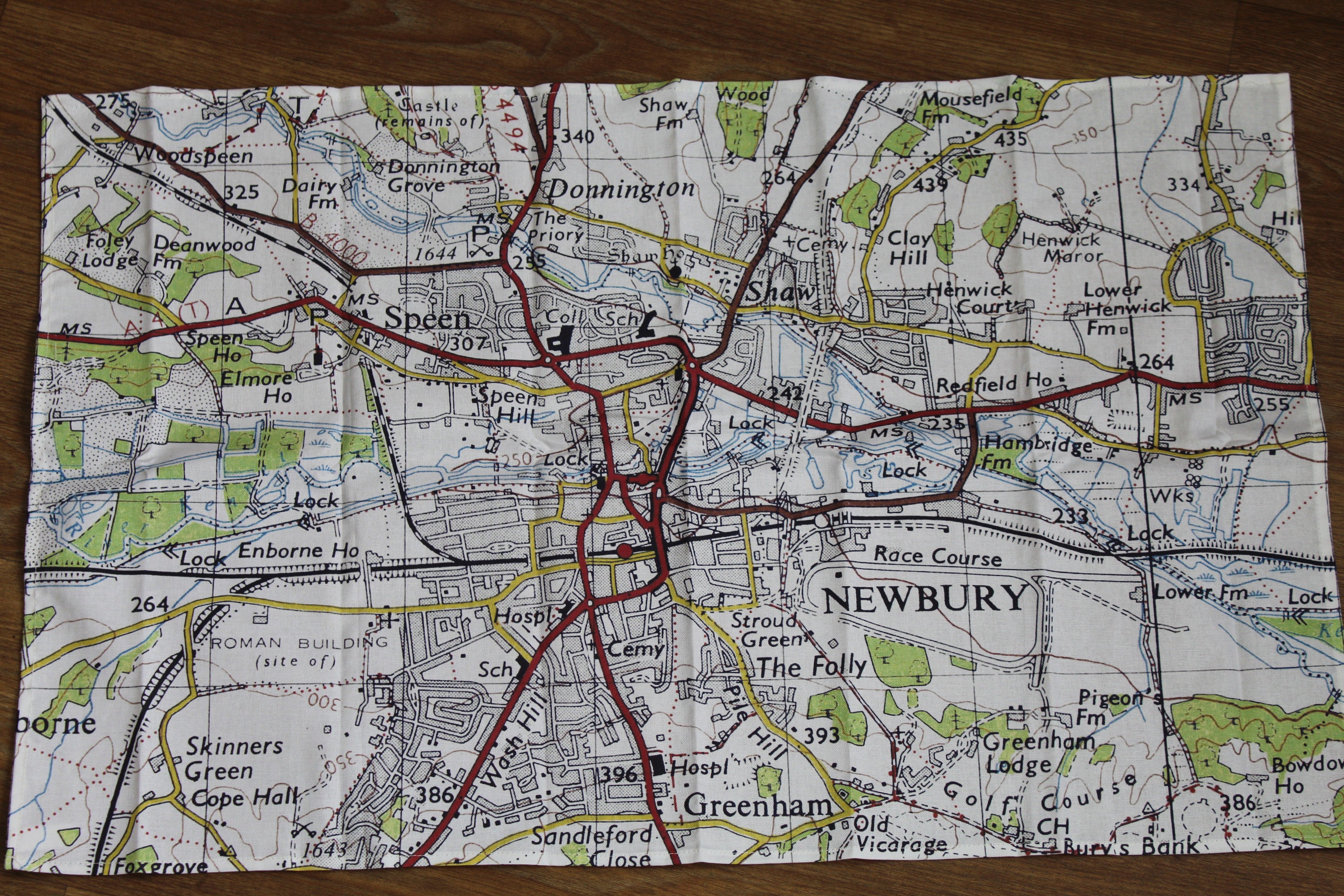 Vintage Map Tea Towel