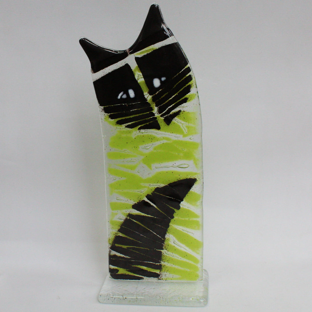 Green Glass Cat