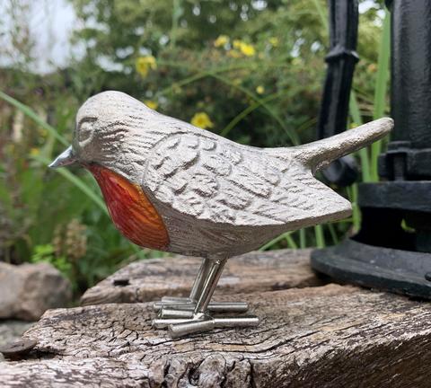 Enamelled Robin Ornaments