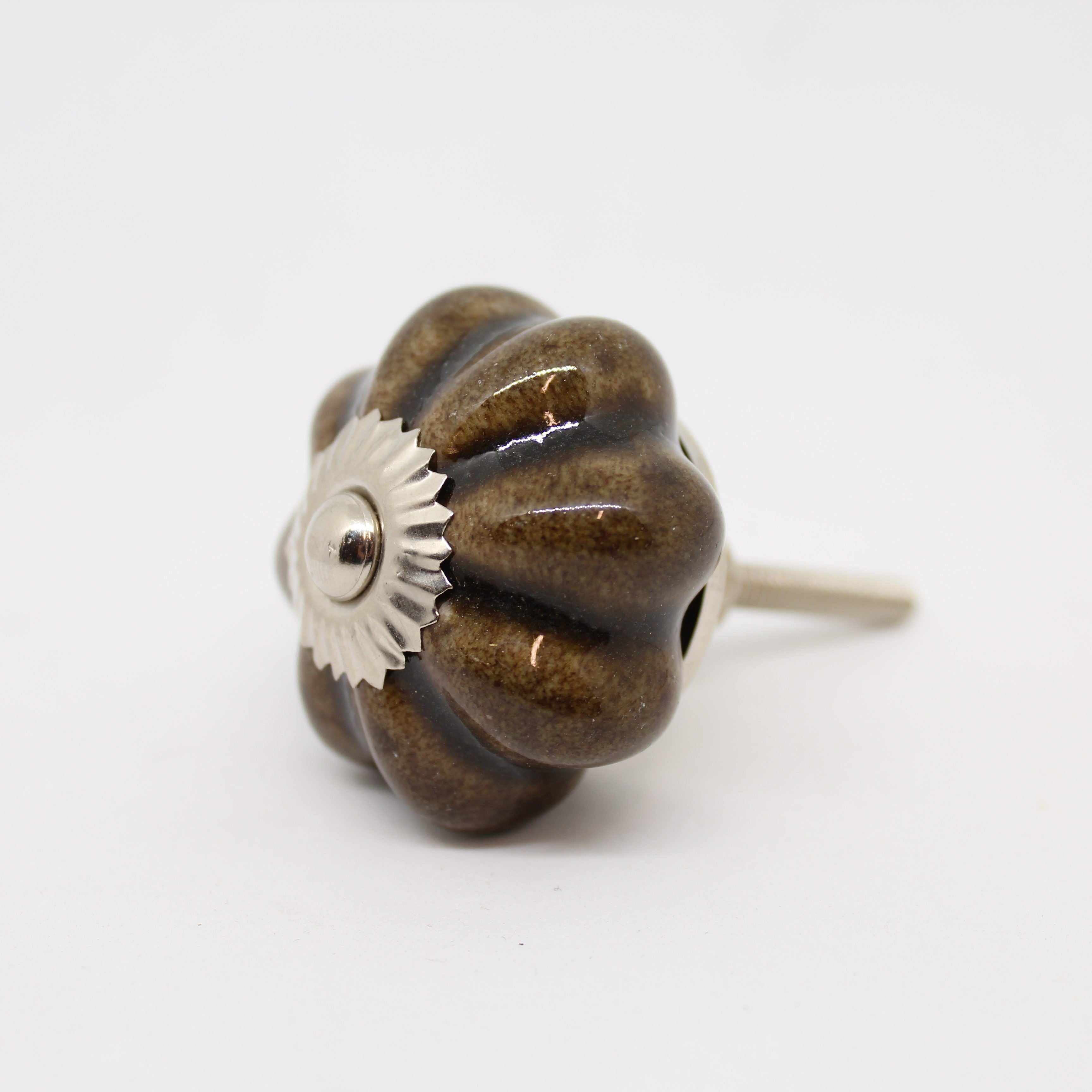 Dark Brown Flower Knob