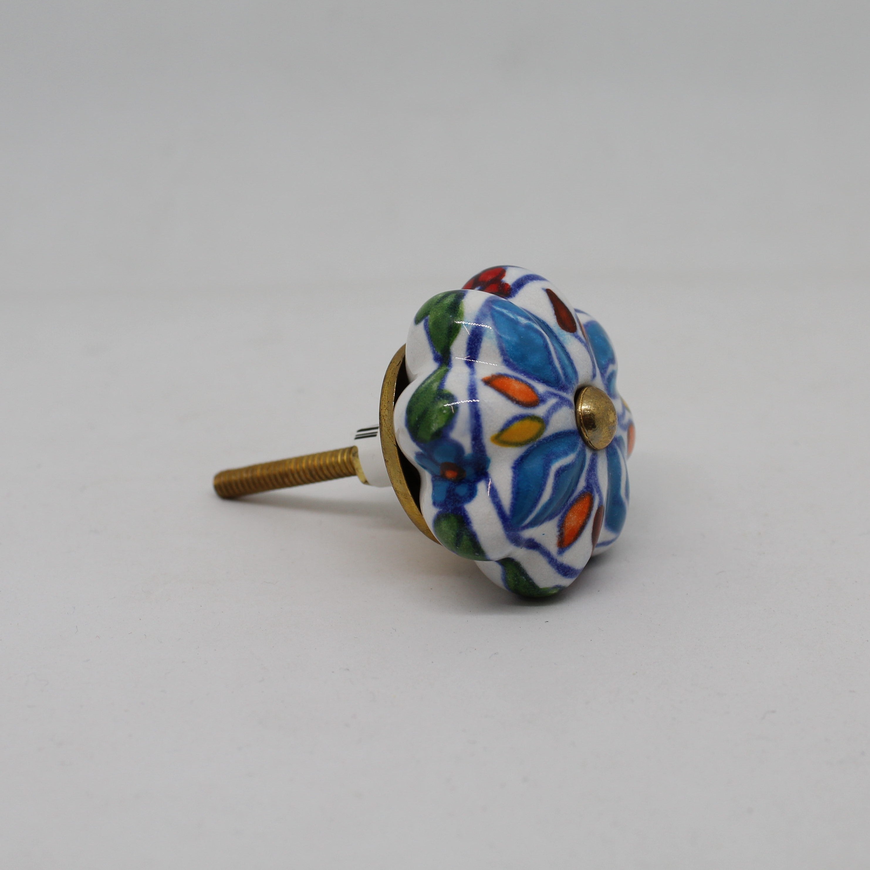 Blue and White Multi Pattern Knob
