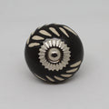 Brown/ Cream Garden Pattern Knob