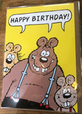 Beano Happy Birthday, 3 Bears Greetings Card