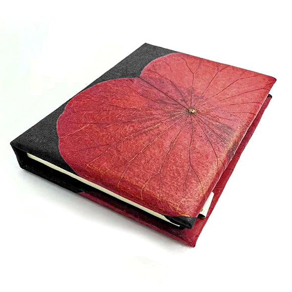 Lotus Vegan Leather Notebook