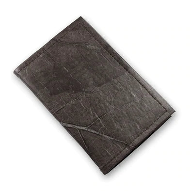 Teak Vegan Leaf Leather Notebook - Plain