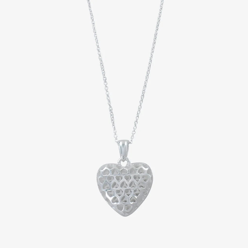 Filigree Heart Sterling Silver Necklace