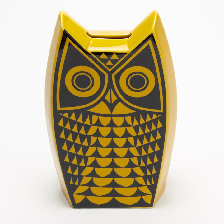 Owl Money Box - Yellow