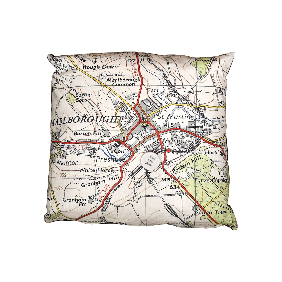 Vintage Map Cushion