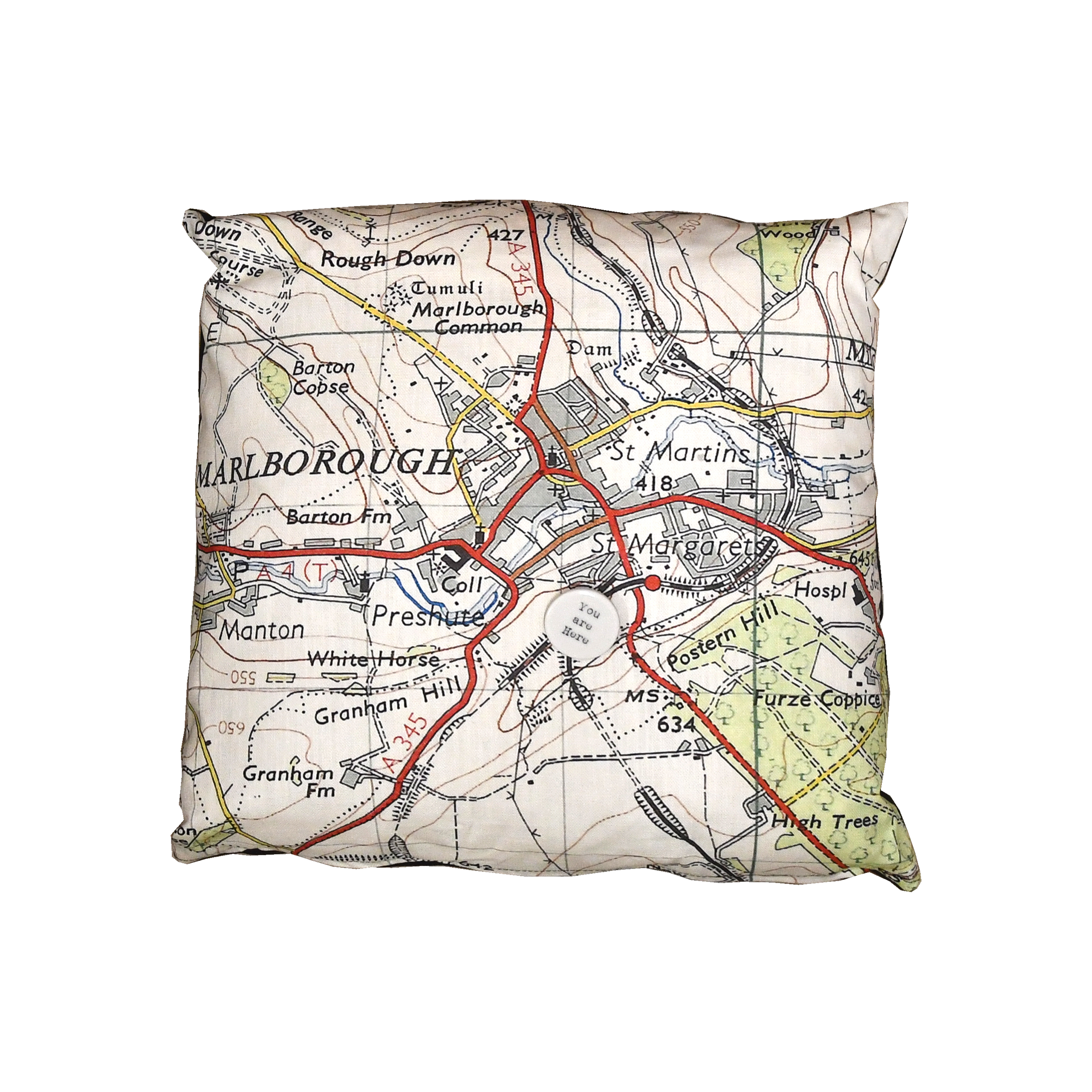 Vintage Map Cushion Cover