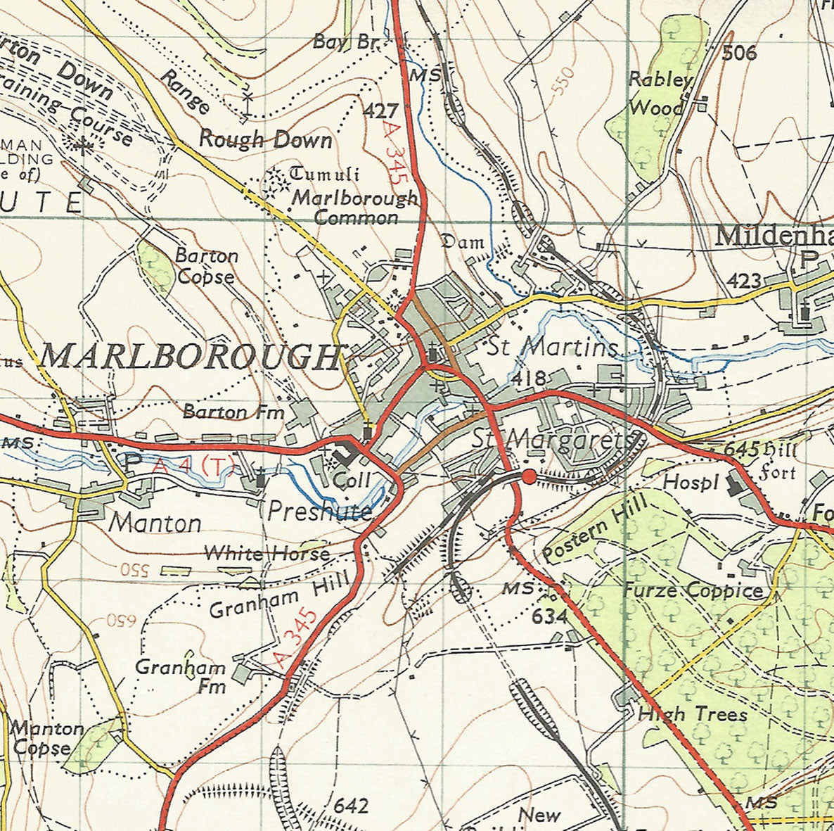 Vintage Map Ceramic Coaster