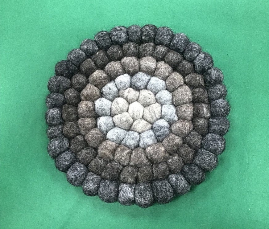 Felted Wool Place Mat- Large ball