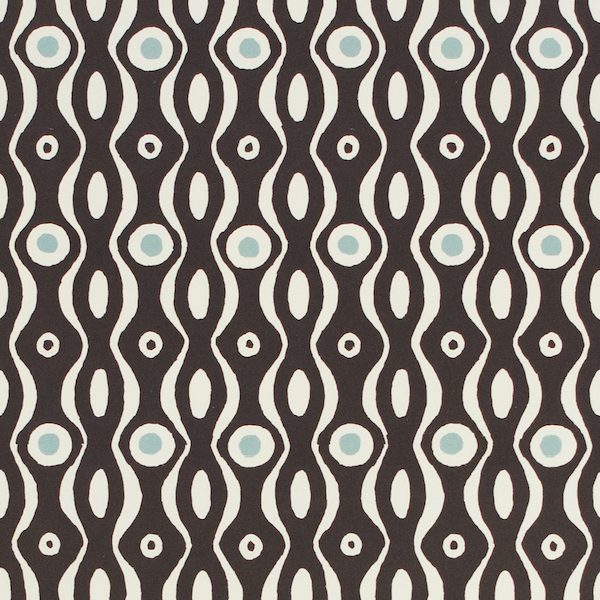 Persephone Charcoal and Pale Blue Gift Wrap