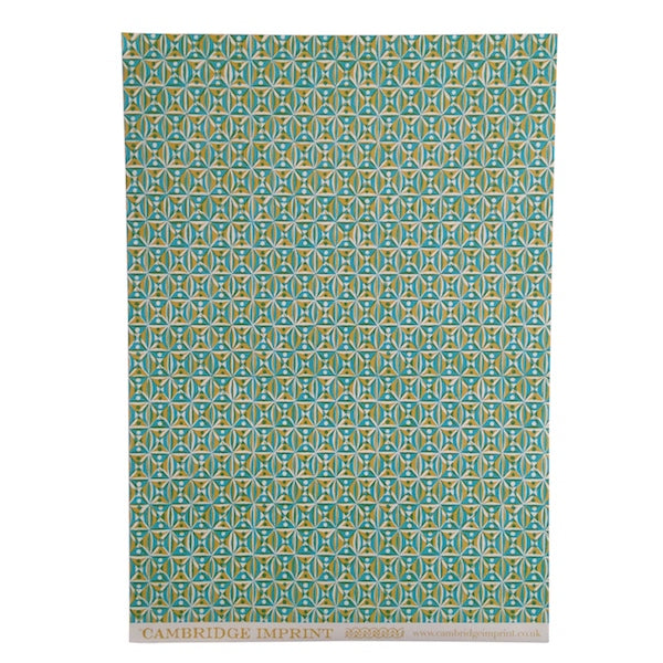 Kaleidoscope Yellow and Blue Gift Wrap