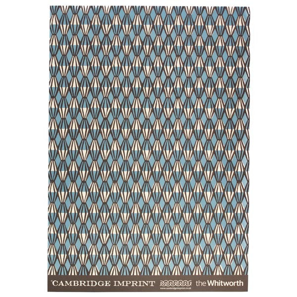 Threadwork Blue and Coffee Gift Wrap