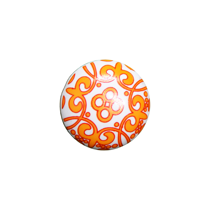 Pattern White Orange and Red Knob