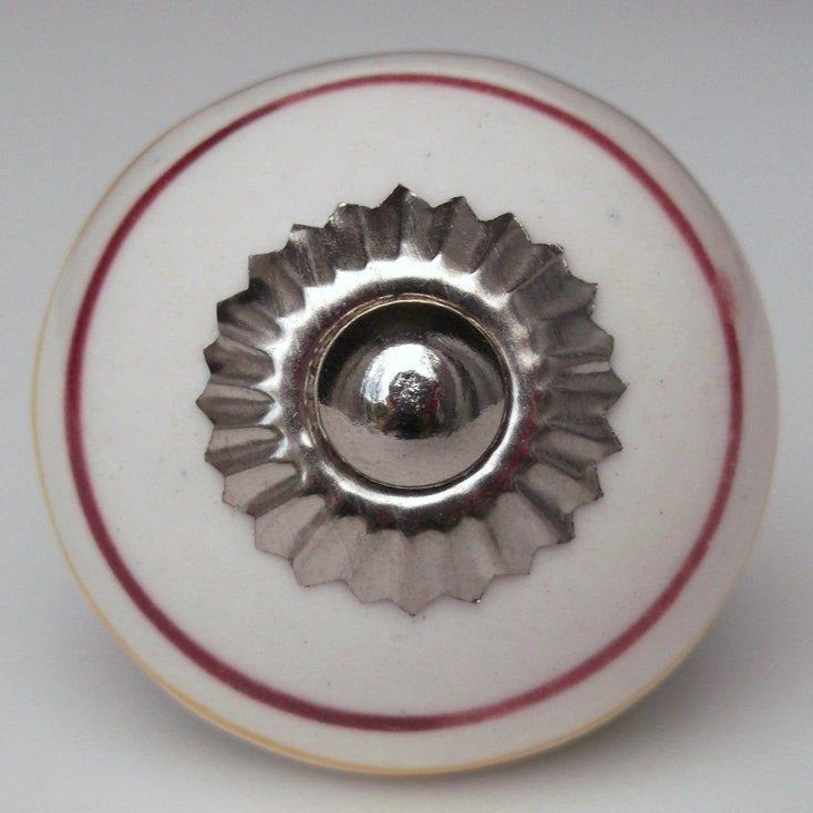 White Multi Spiral Knob