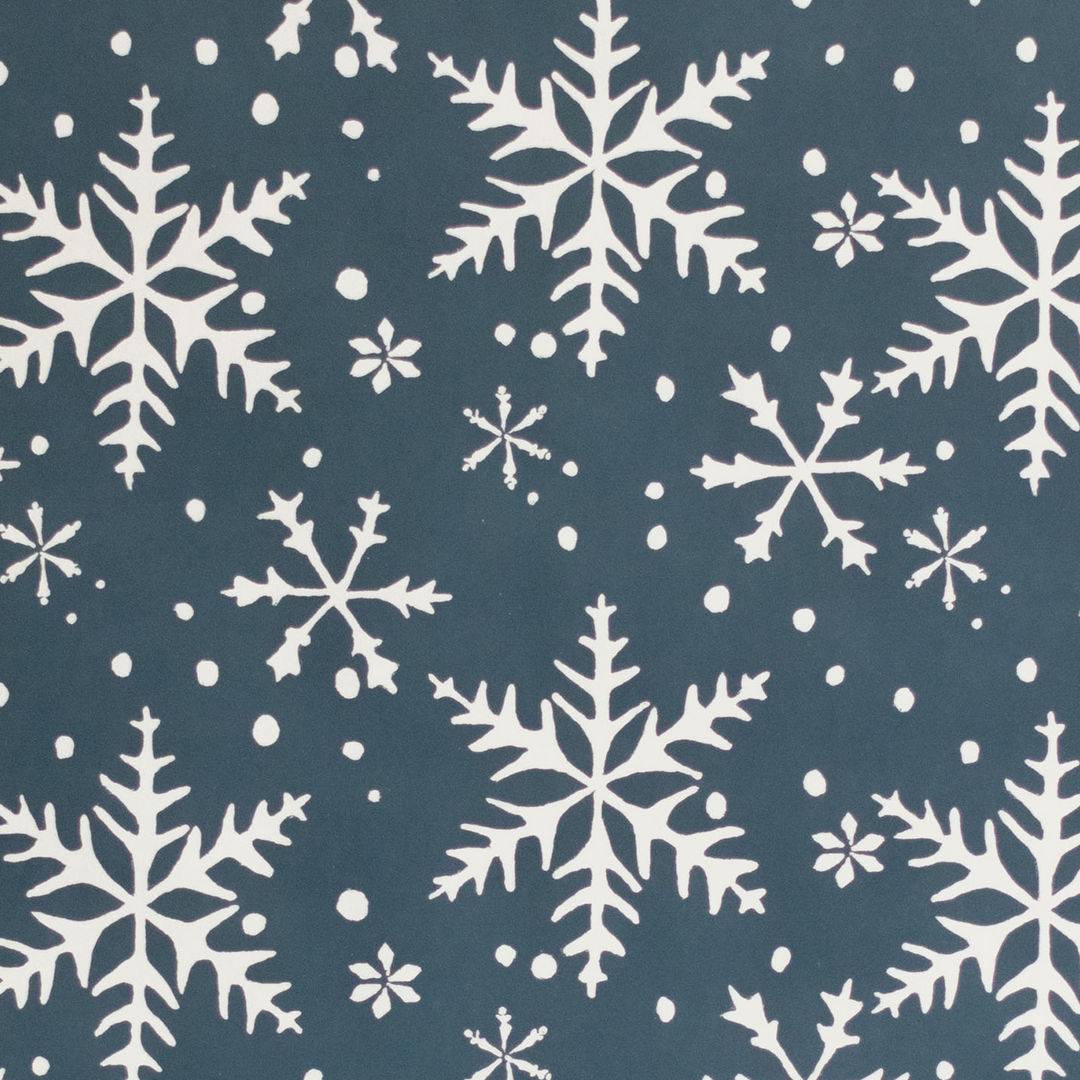 Blue Snowflake Gift Wrap