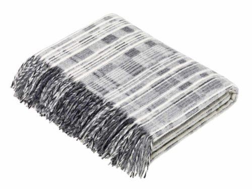 Monochrome Stripe Wool Blanket