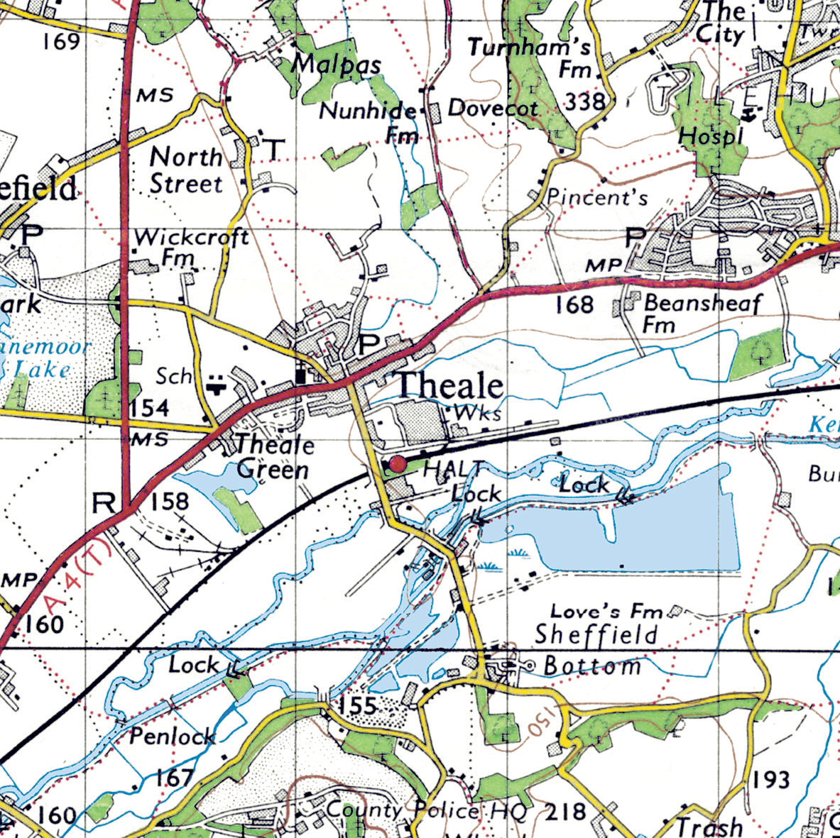 Vintage Map Ceramic Coaster