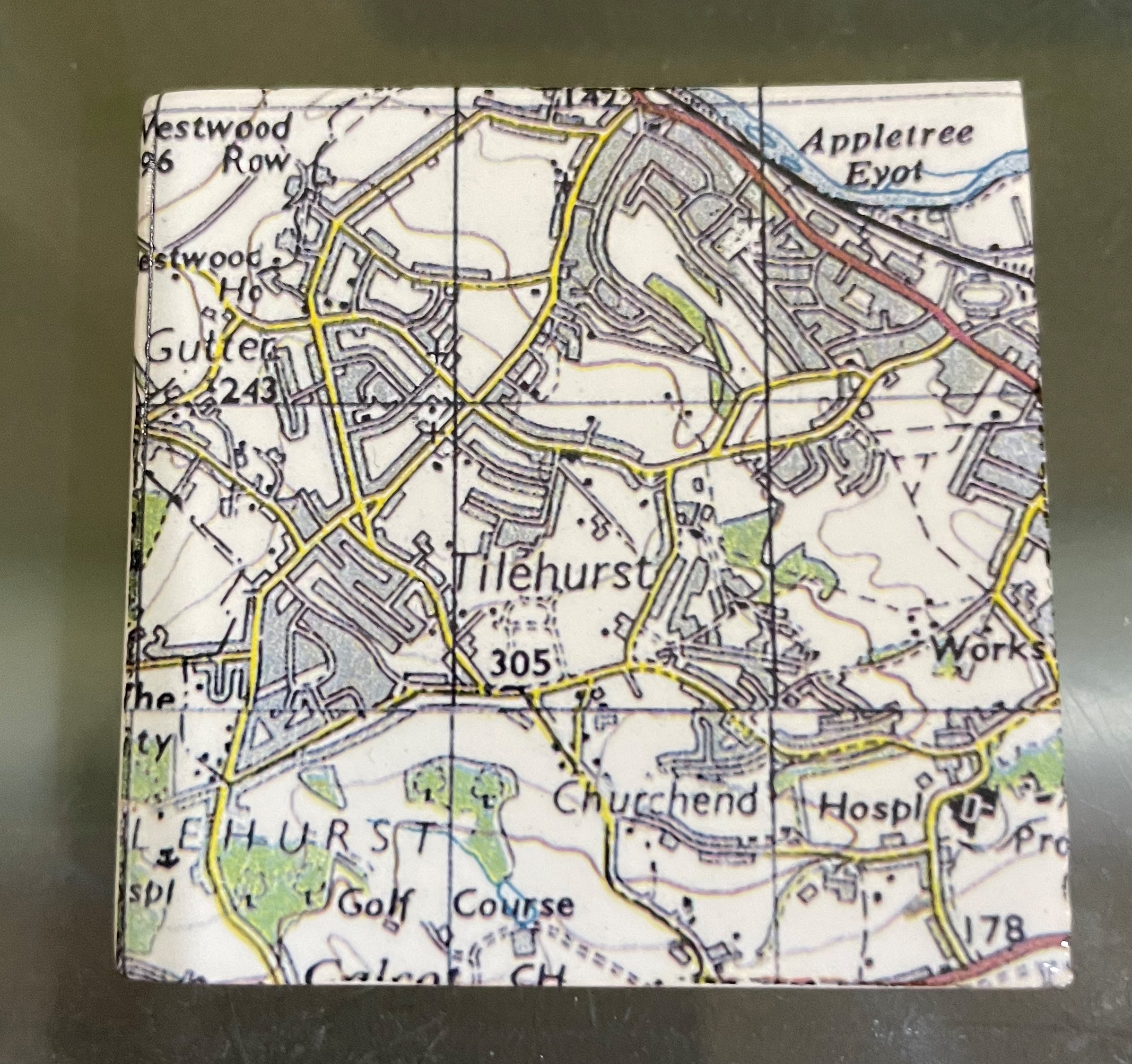 Vintage Map Fridge Magnet