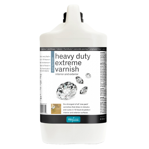 4L Clear Heavy Duty Extreme Varnish - Dead Flat