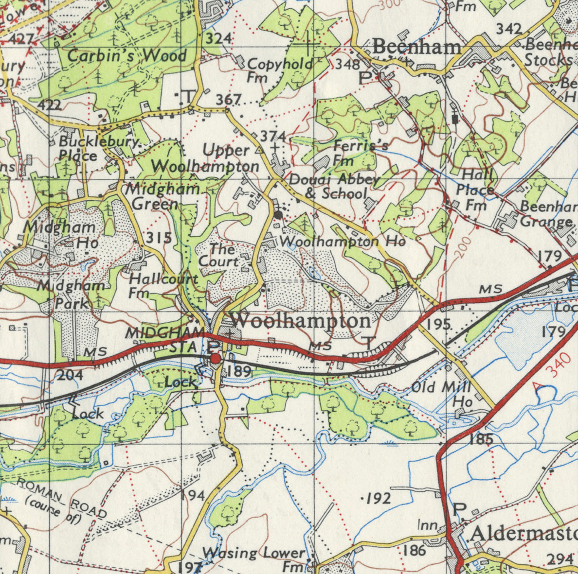 Vintage Map Ceramic Coaster