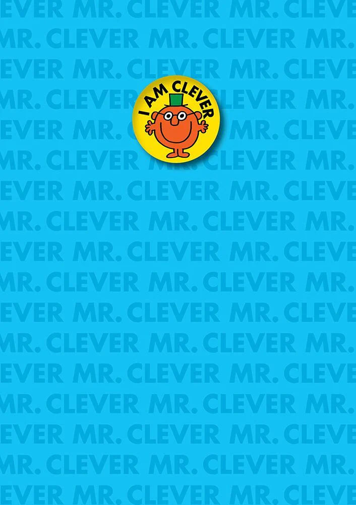 Mr Men, Mr Clever Badge Greetings Card