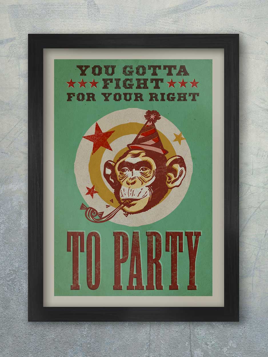 Beastie Boys Fight For Your Right - Poster Print