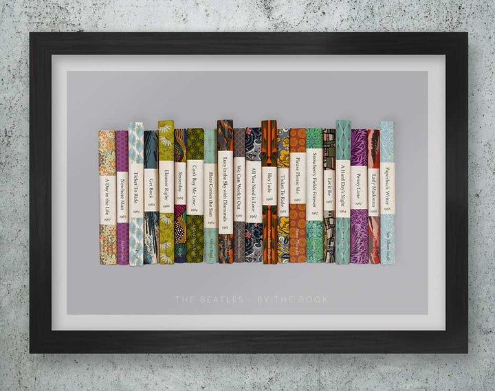 Beatles by the Book - A3 Framed Print
