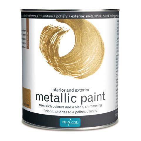 500ml Metallic Paint - Bright Gold