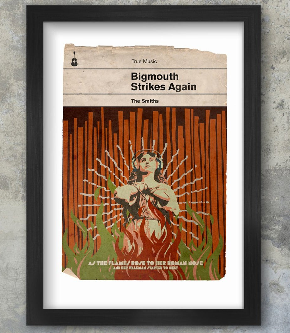 Bigmouth Strikes Again - Music Poster Print