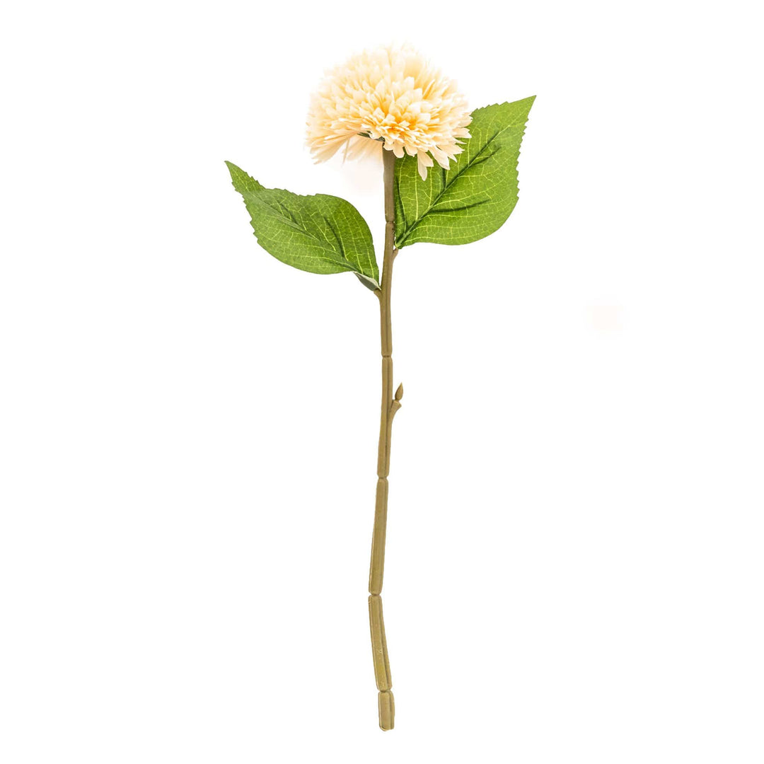 Chrysanthemum Single Stem Faux Flower - Peach