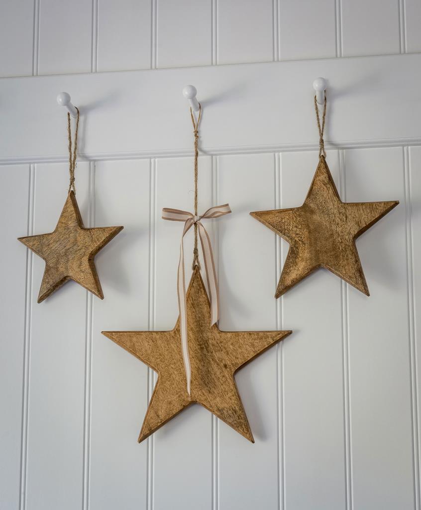 Vintage Wooden Star - Small