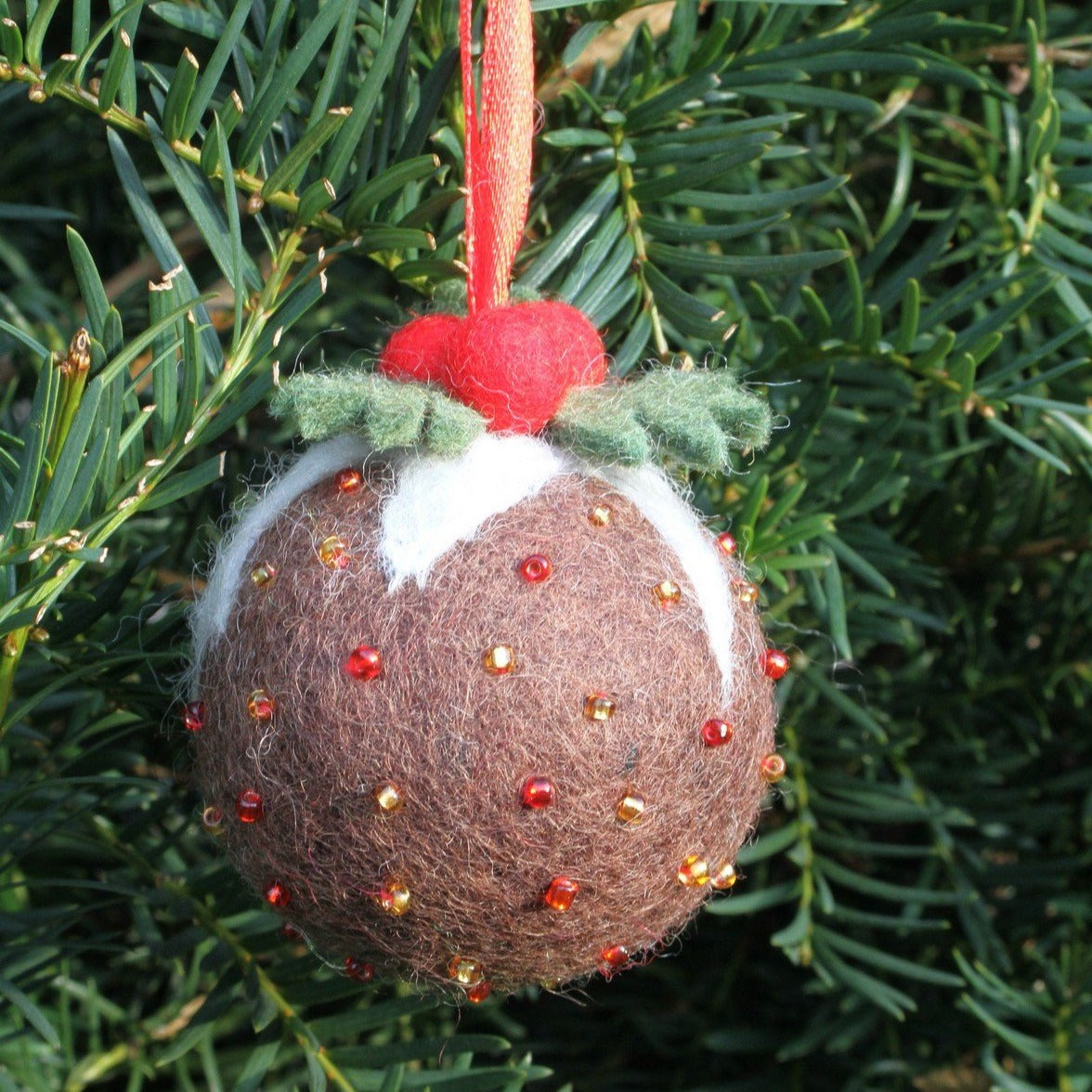 Christmas Pudding Hanging Decoration
