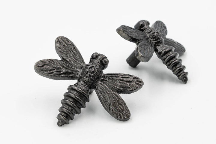 Dragonfly Drawer Knob - Black Finish