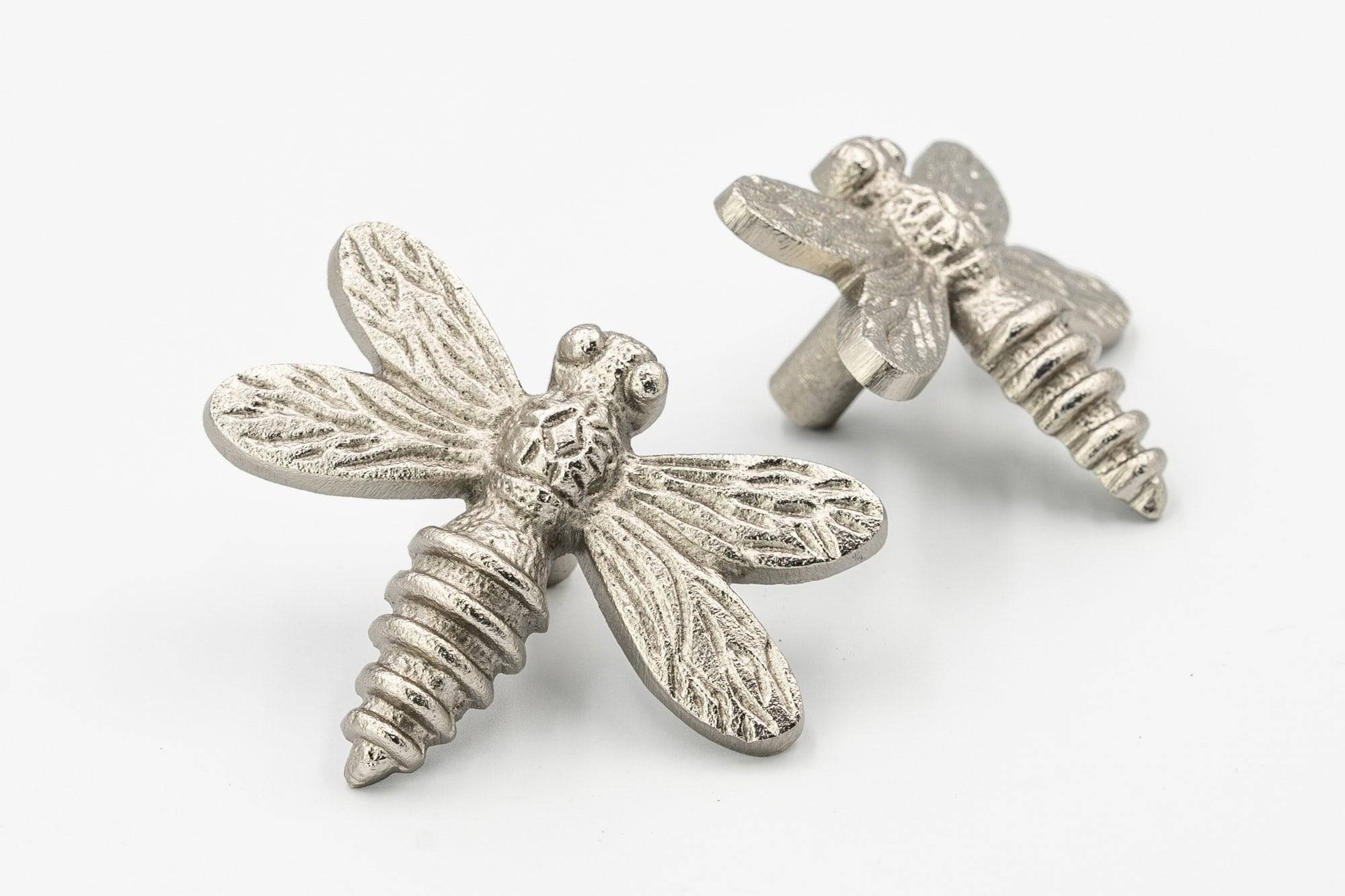 Dragonfly Drawer Knob - Satin Finish
