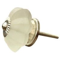 Glass Frosted Flower Knob