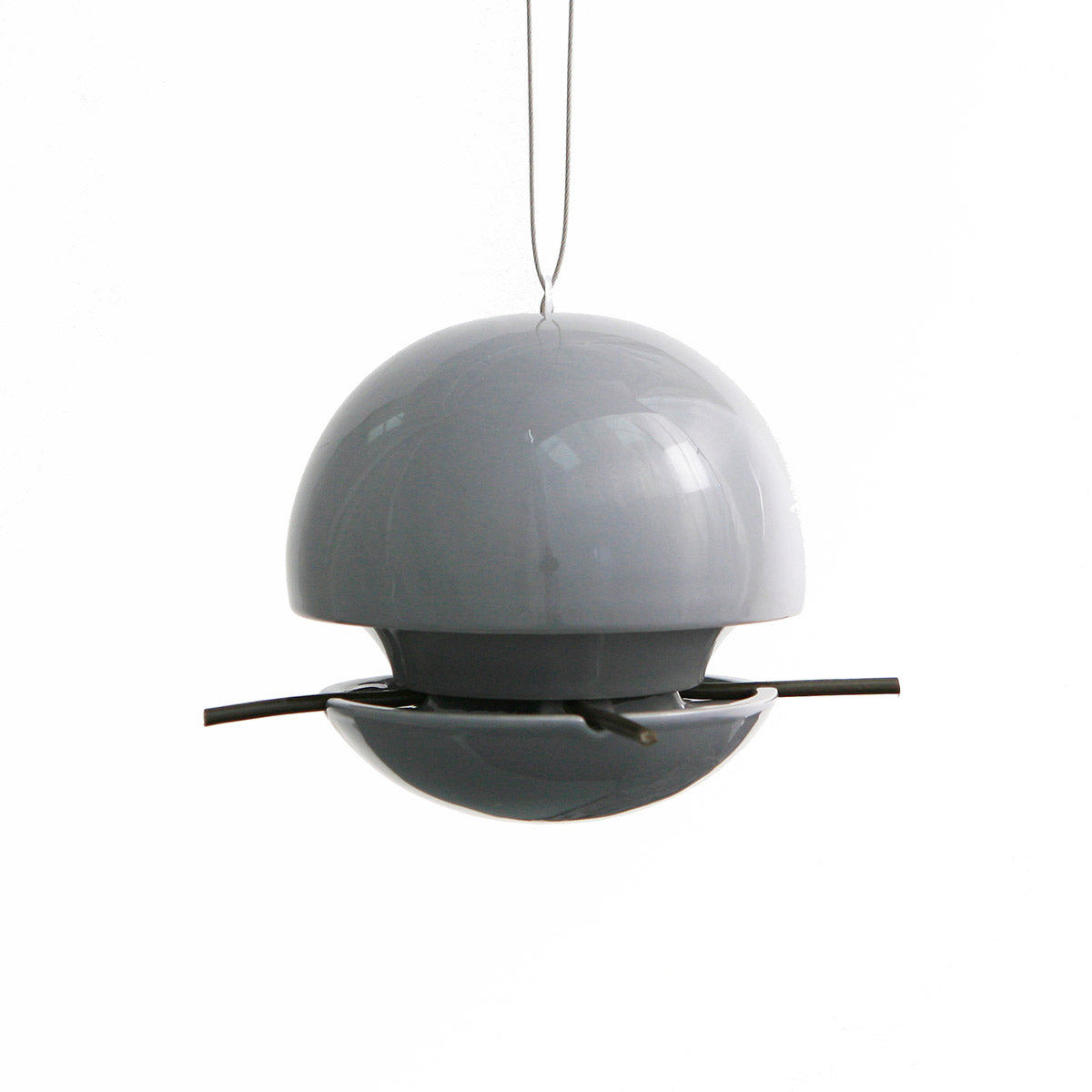 Ball Seed Bird Feeder - Grey
