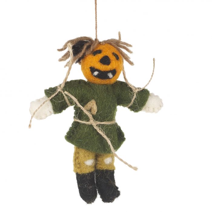 Pumpkin Scarecrow Felt Hanging Decoration