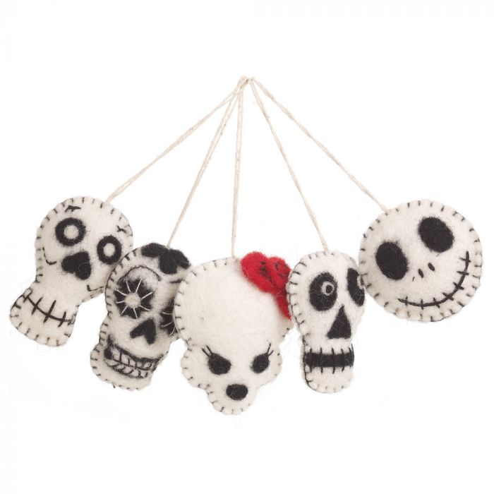 Skull Felt Hanging Decoration