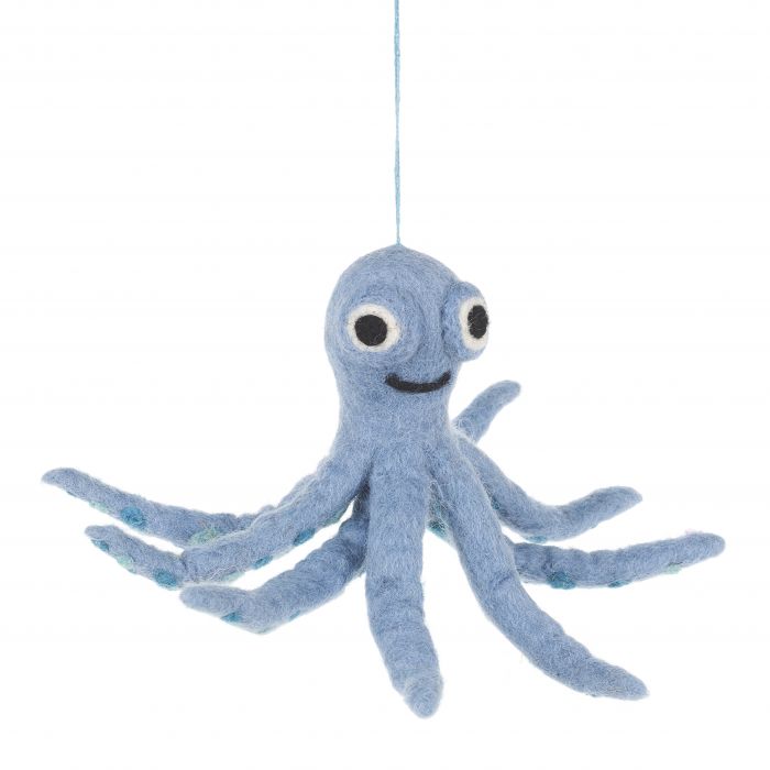 Ollie the Octopus Felt Hanging Decoration