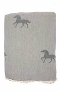 Horse Fleece Throw