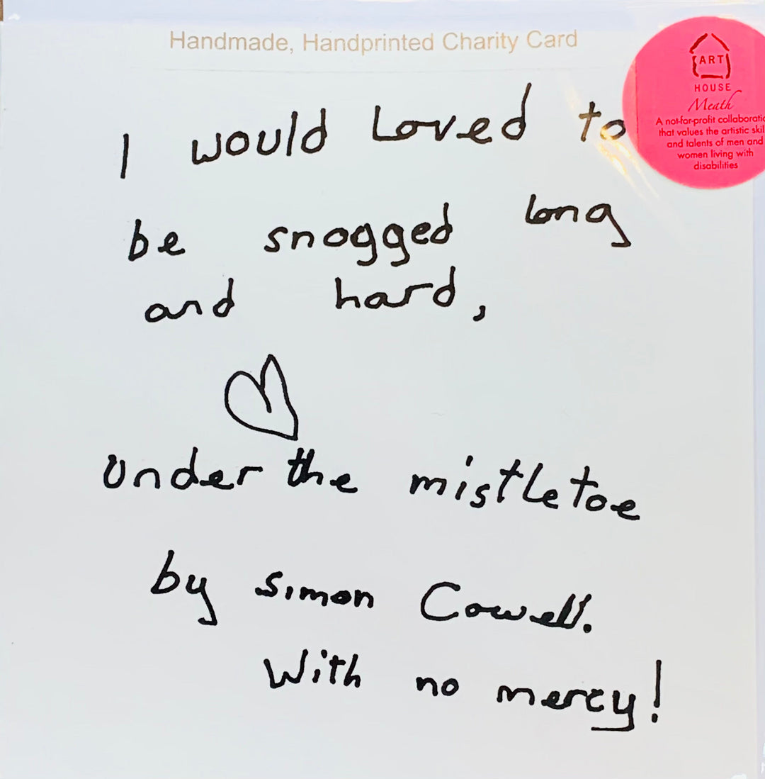 Loved to be snogged Christmas Card