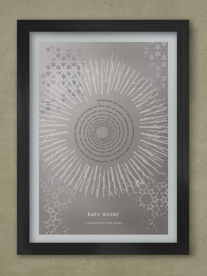 Kate Rusby Silver - A3 Framed Print