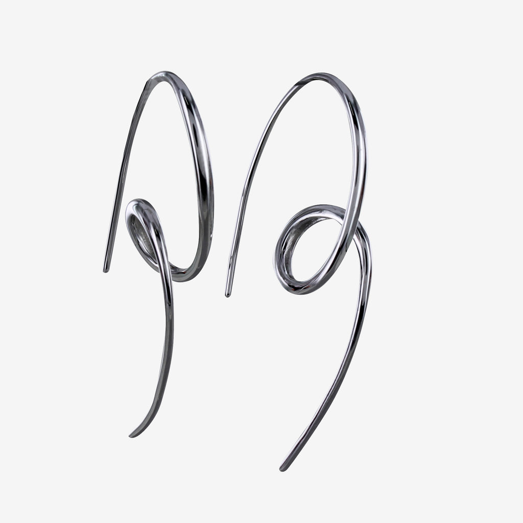 Loop The Loop Earrings - Silver